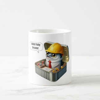 Blueprint Sardine Engineer Coffee Break Art Kaffeetasse