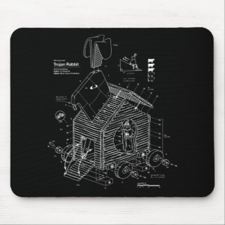 Blueprint Trojan Horse Rabbit Funny Mousepad