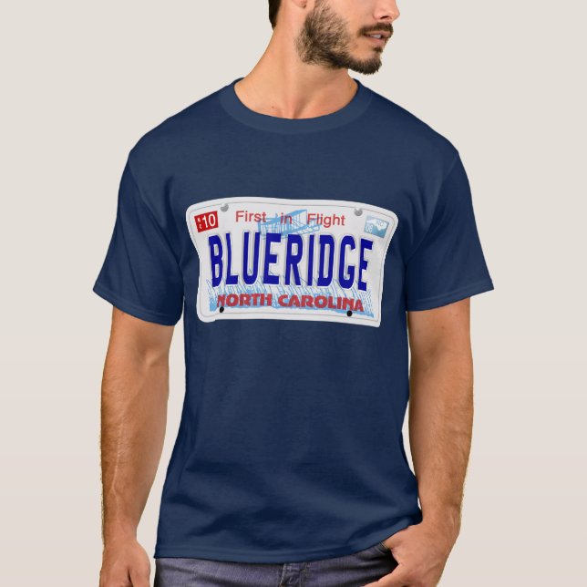 BLUERIDGE - Nc-Platte T-Shirt (Vorderseite)