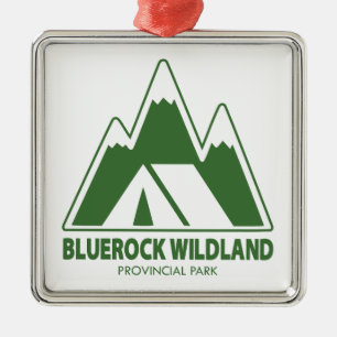 Bluerock Wildland Provincial Park Camping Ornament Aus Metall