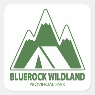 Bluerock Wildland Provincial Park Camping Quadratischer Aufkleber