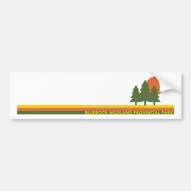 Bluerock Wildland Provincial Park Pine Trees Sun Autoaufkleber (Vorne)