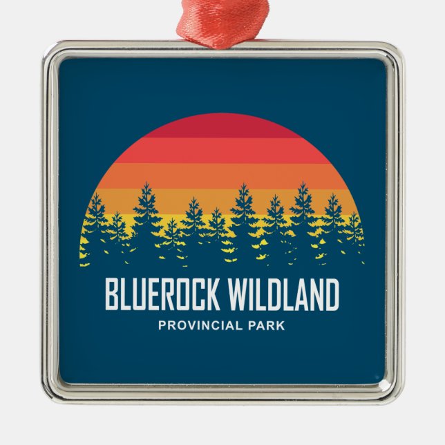 Bluerock Wildland Provinzialpark Ornament Aus Metall (Vorne)