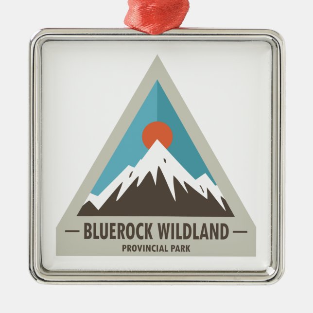 Bluerock Wildland Provinzialpark Ornament Aus Metall (Vorne)