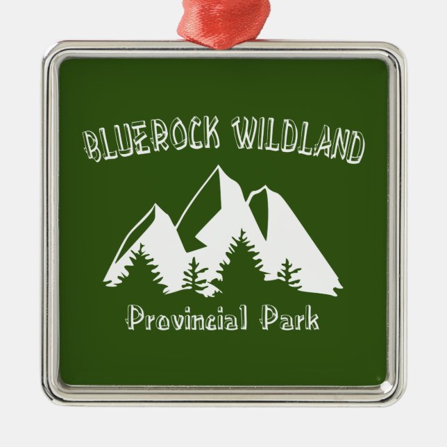 Bluerock Wildland Provinzialpark Ornament Aus Metall (Vorne)