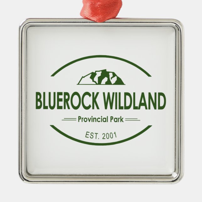 Bluerock Wildland Provinzialpark Ornament Aus Metall (Vorne)