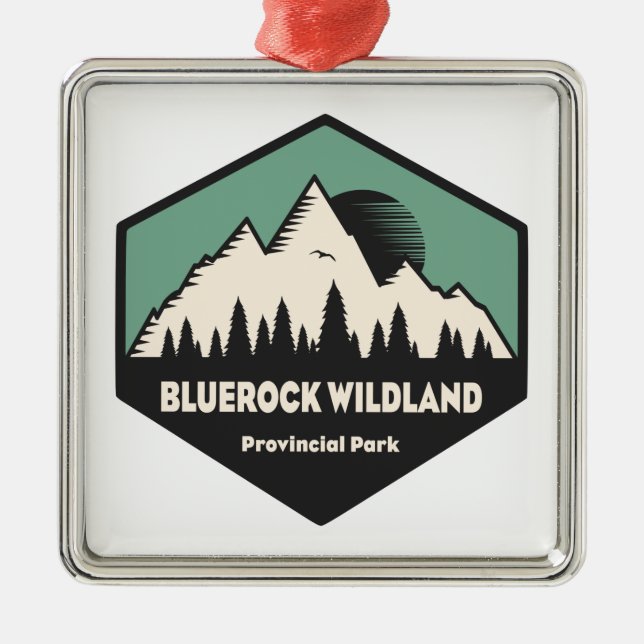 Bluerock Wildland Provinzialpark Ornament Aus Metall (Vorne)