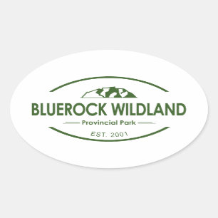 Bluerock Wildland Provinzialpark Ovaler Aufkleber