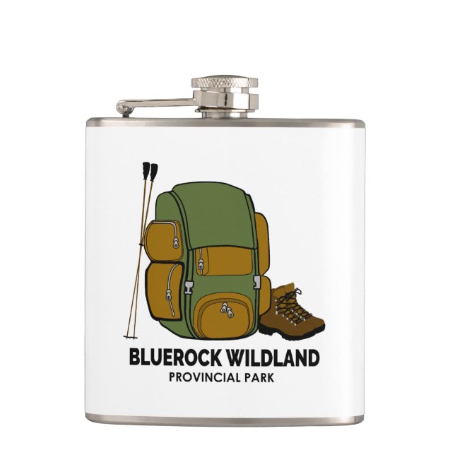 Bluerock Wildland Provinzpark Backpack Flachmann (Vorderseite)