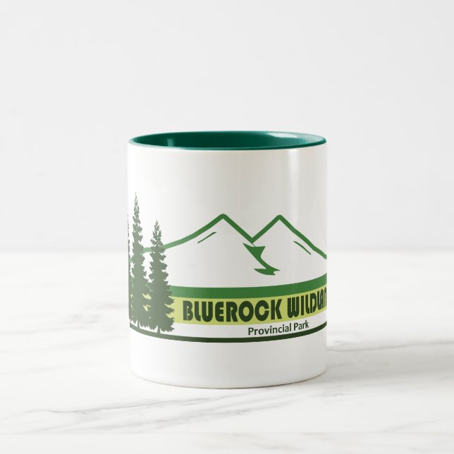 Bluerock Wildland Provinzpark Grüne Streifen Zweifarbige Tasse (Mittel)