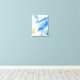 Blues 015 Abstrakte Aquarell Textur Leinwand (Insitu(Wood Floor))