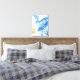 Blues 015 Abstrakte Aquarell Textur Leinwand (Insitu(Bedroom))