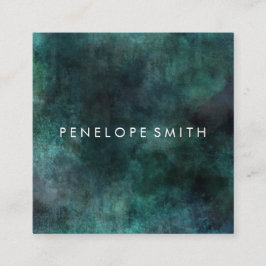 Blues Abstrakt Beauty Stylist Quadratische Visitenkarte