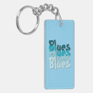 Blues Acrylic Schlüsselanhänger