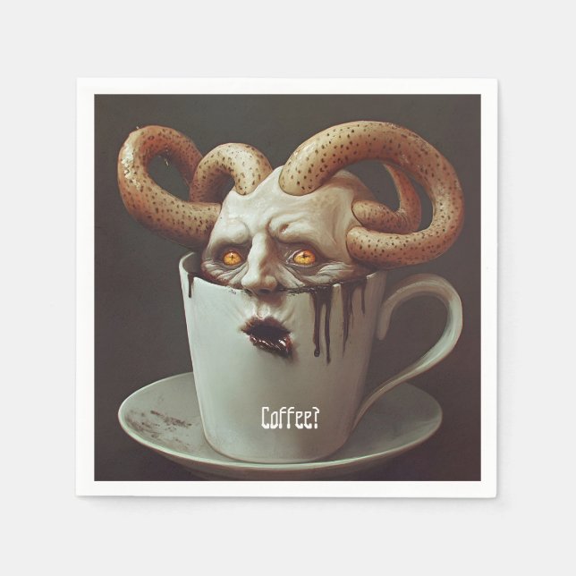 Blues am Montagmorgen Serviette (Vorderseite)