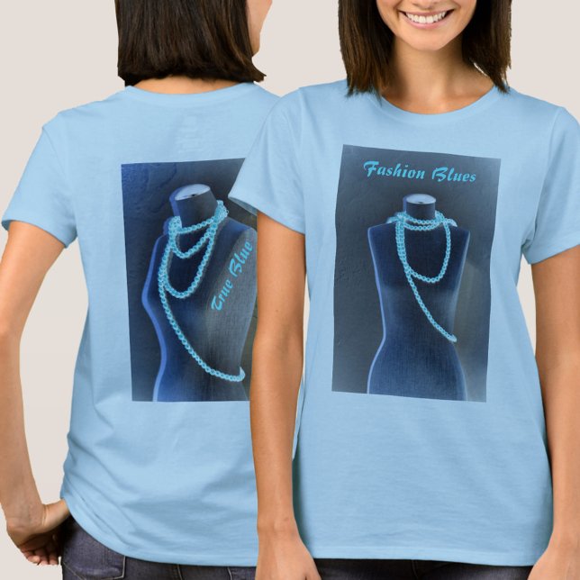 Blues Blue Beads auf Mannequin Chic T-Shirt (Von Creator hochgeladen)