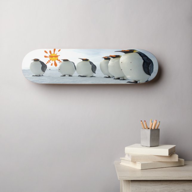 Blues Brothers in Orange Skateboard (Wandkunst (Horz))