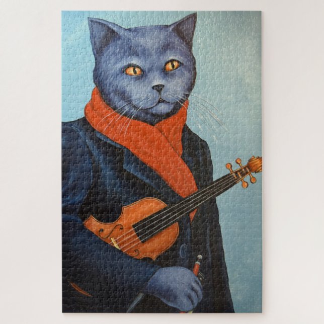 Blues Cat Puzzle (Vertikal)