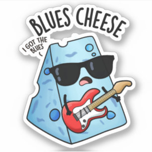 Blues Cheese Funny Food Pub Aufkleber