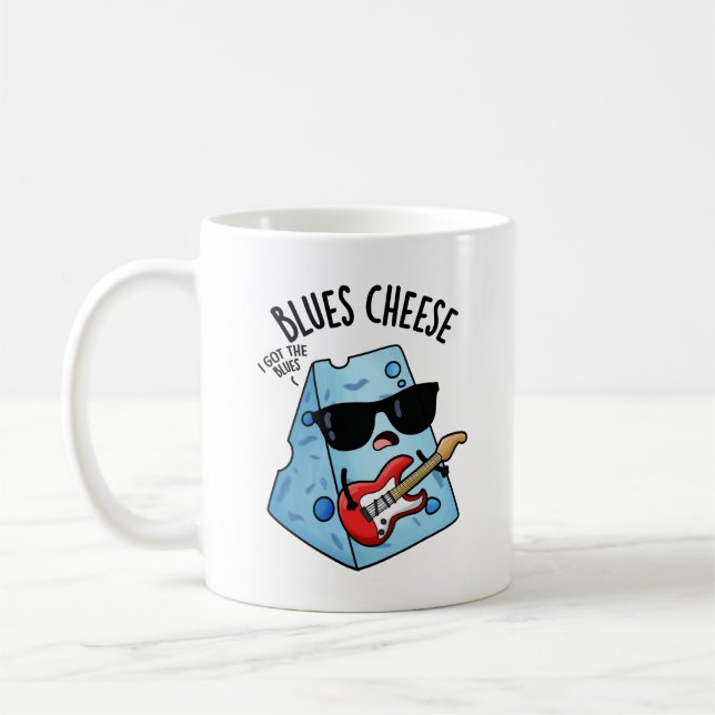 Blues Cheese Funny Food Pub Kaffeetasse (Links)