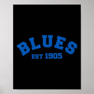 Blues Chelsea Gegründet 1905 Footbyll Fußball Poster