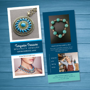 Blues Creative Marketing Rack Card Werbekarte