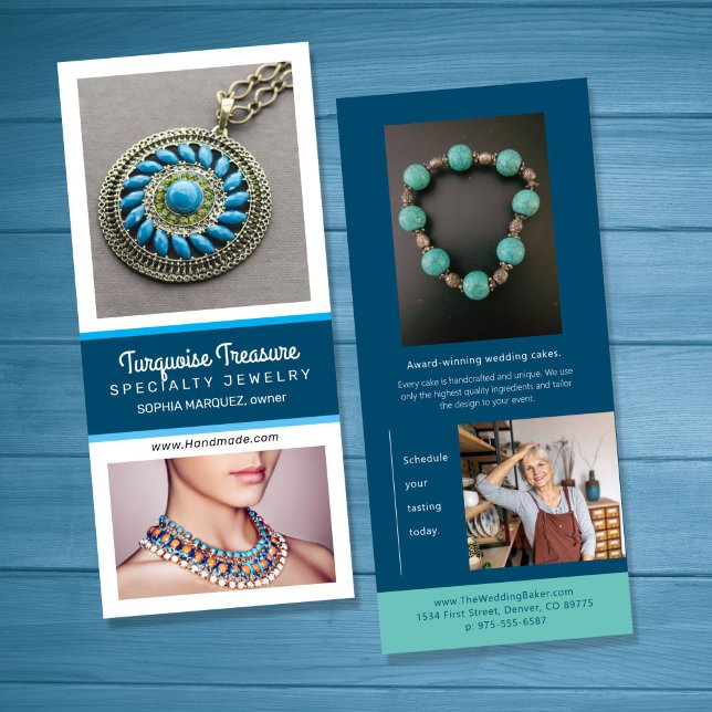 Blues Creative Marketing Rack Card Werbekarte (Von Creator hochgeladen)