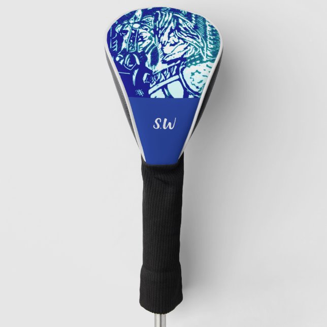 Blues des Karnevals Golf Headcover (Vorderseite)