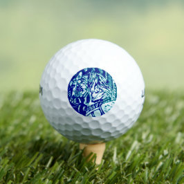 Blues des Karnevals Golfball