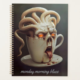 Blues des Koffeinspiegels Planer