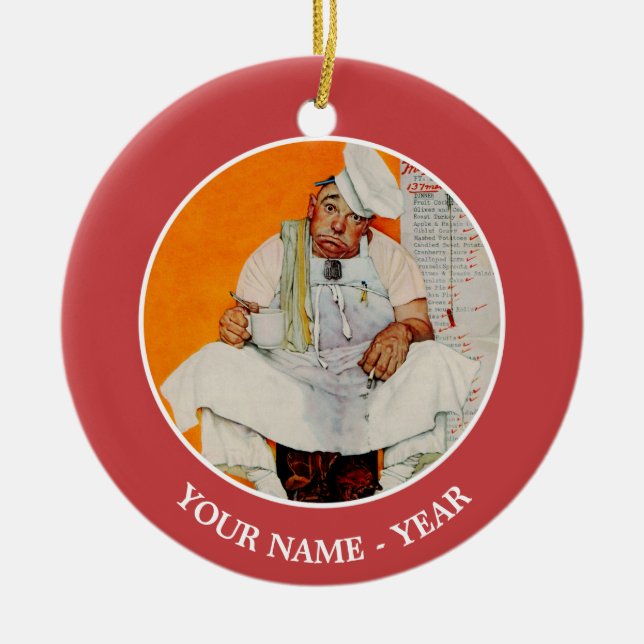 Blues Erntedank Day Keramik Ornament (Vorne)