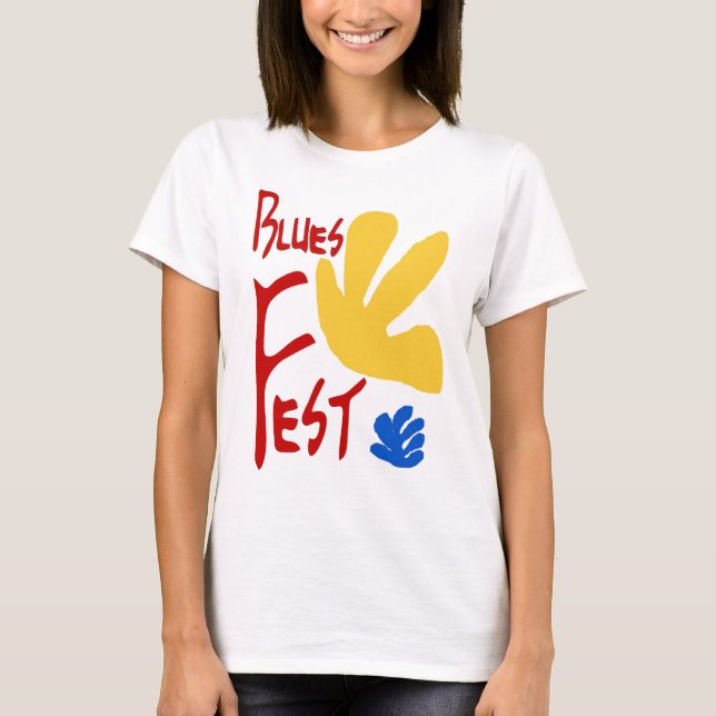 Blues Fest Matisse Style T-Shirt (Vorderseite)
