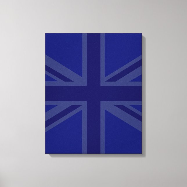 Blues für eine britische Flagge der Union Leinwanddruck (Vorderseite)