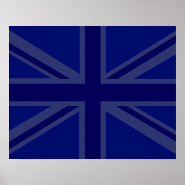 Blues für eine britische Flagge der Union Poster (Vorne)