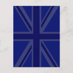 Blues für eine britische Flagge der Union Postkarte