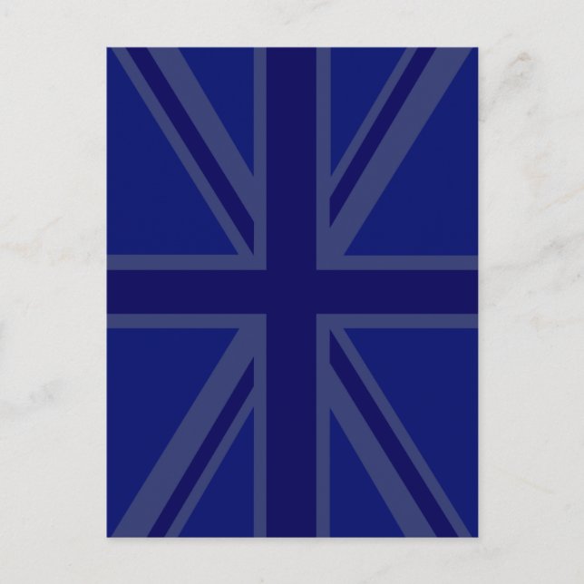 Blues für eine britische Flagge der Union Postkarte (Vorderseite)