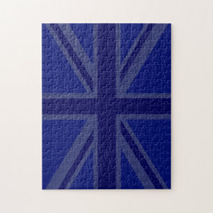 Blues für eine britische Flagge der Union Puzzle