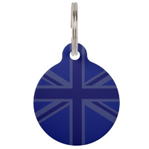 Blues für eine britische Flagge der Union zur Anpa Tiernamensmarke