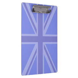 Blues für einen Union Jack britischen Flagge Klemmbrett