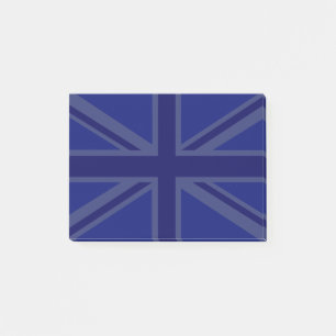 Blues für einen "Union Jack" Post-it Klebezettel