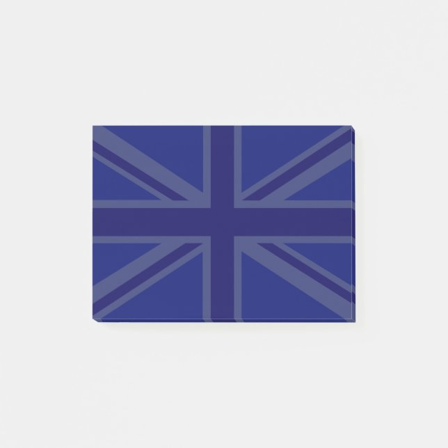 Blues für einen "Union Jack" Post-it Klebezettel (Vorderseite)