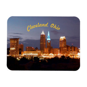 Blues-(gekurvt) Magnet Clevelands Ohio