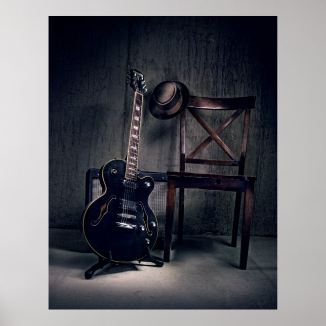 Blues Gitarre Poster (Vorne)