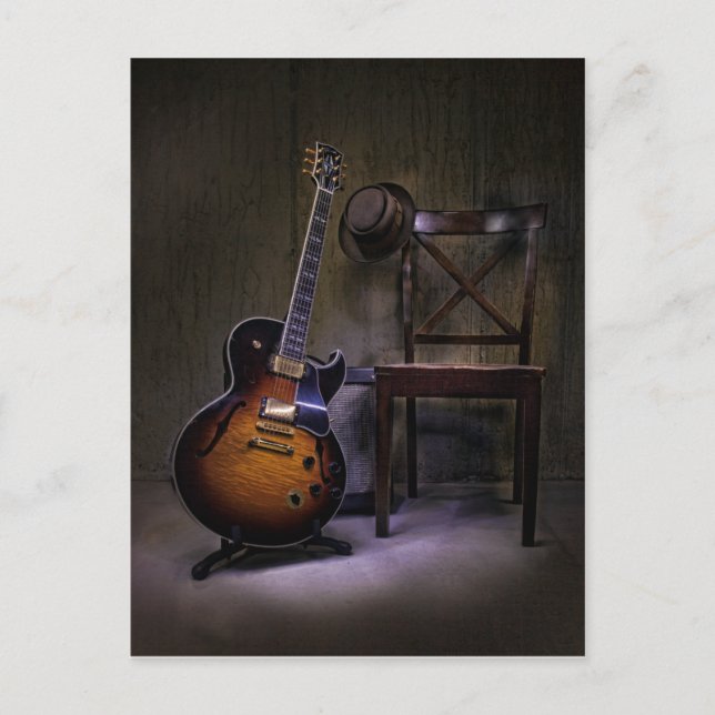 Blues Guitar nimmt 2 Postkarte (Vorderseite)