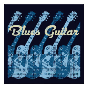Blues Guitar Poster