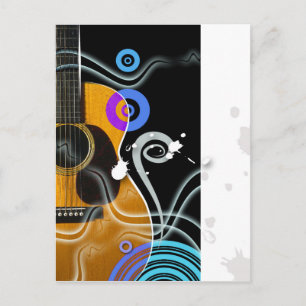 Blues Guitar Postkarte
