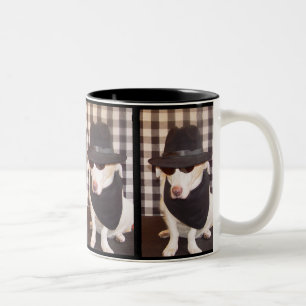 Blues-HundeTasse Zweifarbige Tasse