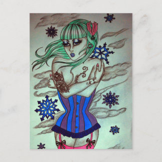 Blues im Winter Postkarte