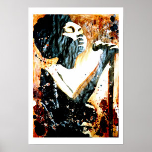 Blues in Brown-Plakat Poster