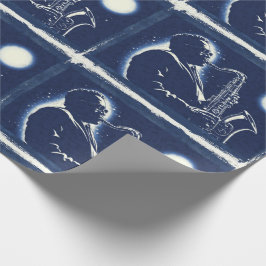 Blues Jazz Saxophonist Pop Art Musiker Noten Geschenkpapier